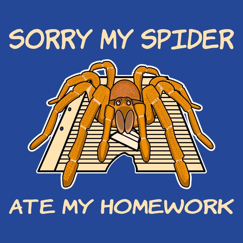 Mon araignée a mangé mes devoirs