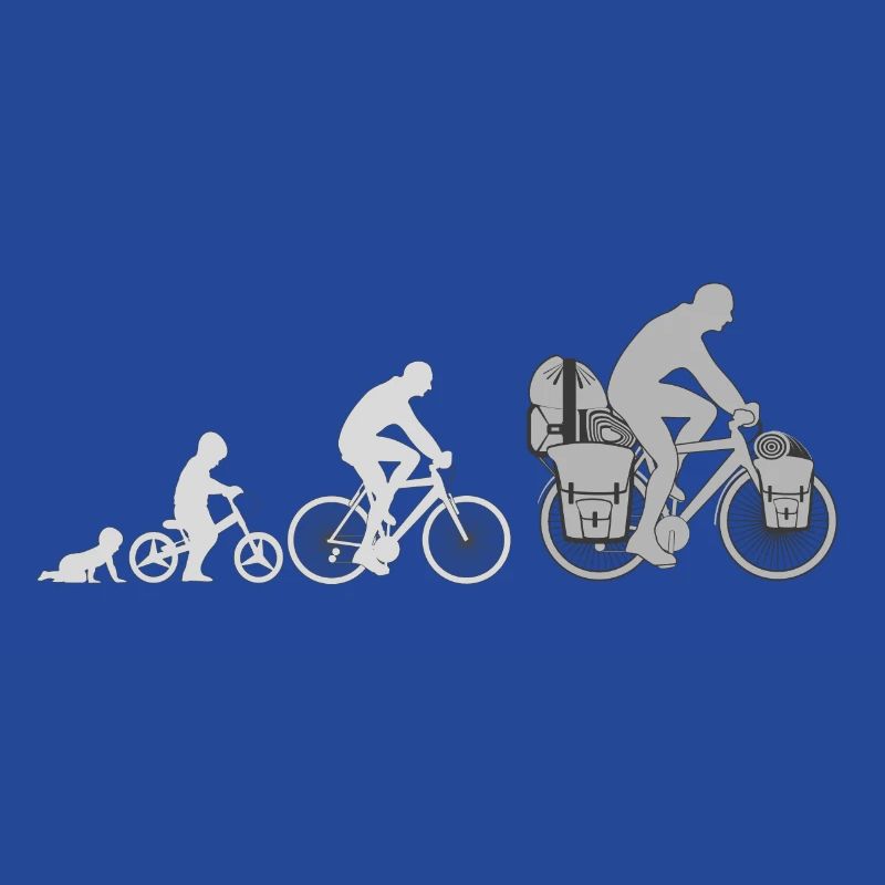 Evolution Radfahrer, Radreisender