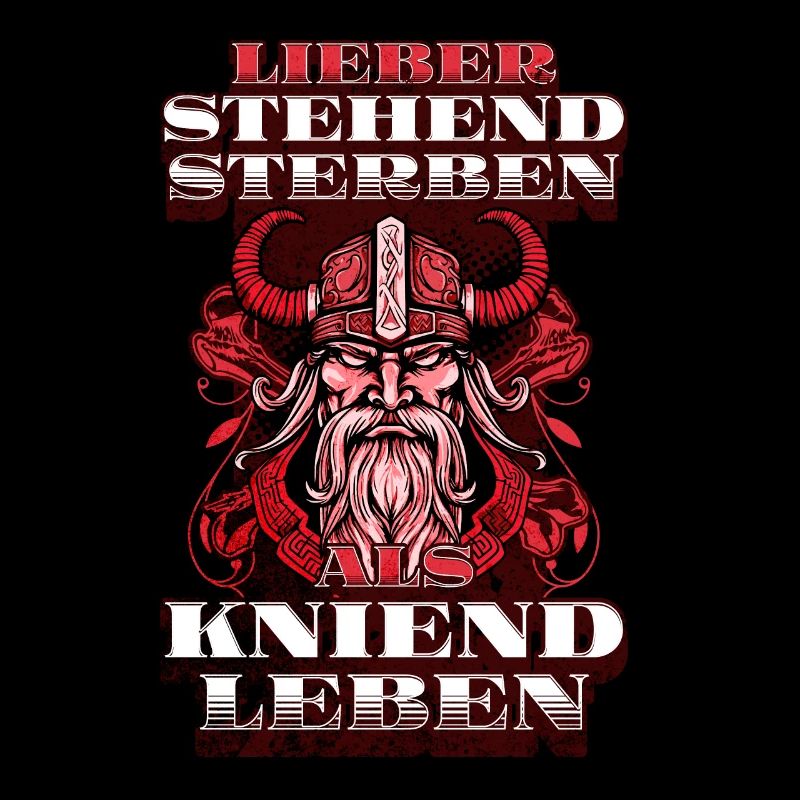Böse Bub Wikinger Lieber stehend sterben