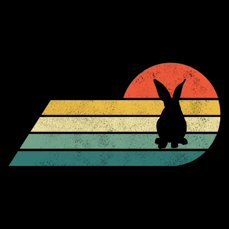 Rabbit Retro Rabbit Easter Gift Vintage