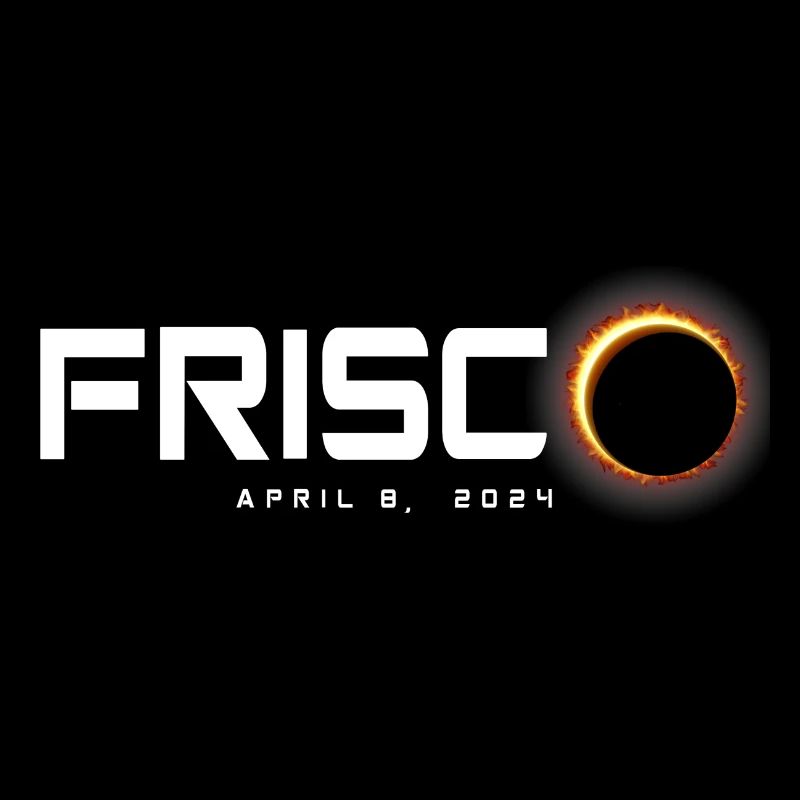 Frisco Texas 2024 Eclipse Souvenir 8 avril