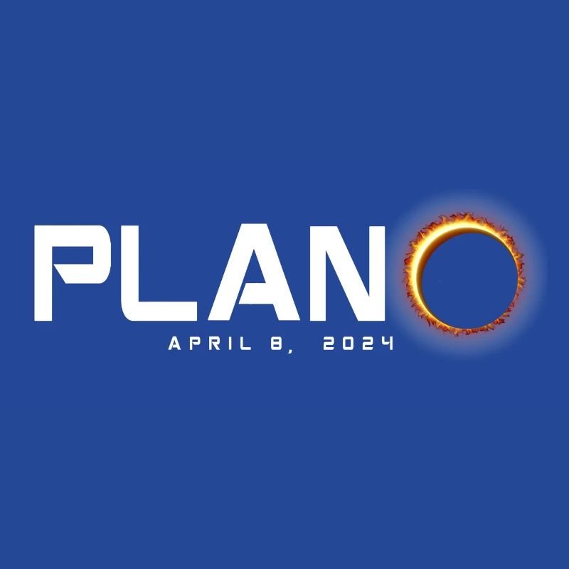 Plano Texas 2024 Eclipse Souvenir 8 avril
