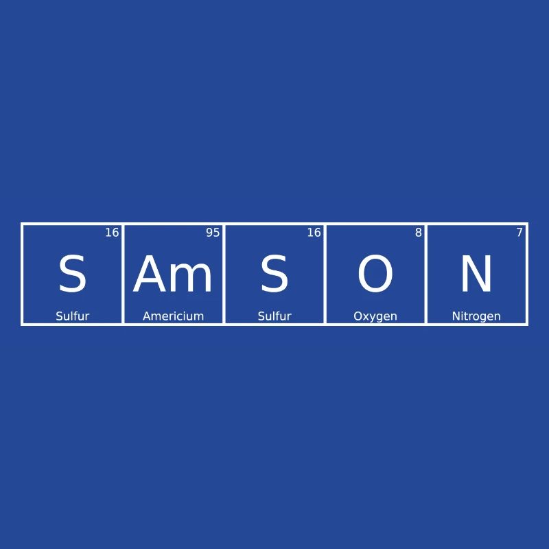 Samson Name First Name Chemistry Periodic Table Elements