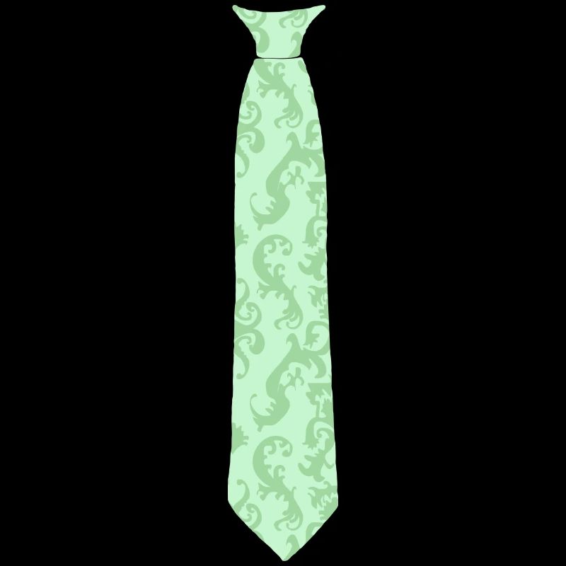 Tie Retro Mint Tie Printed - Celebration