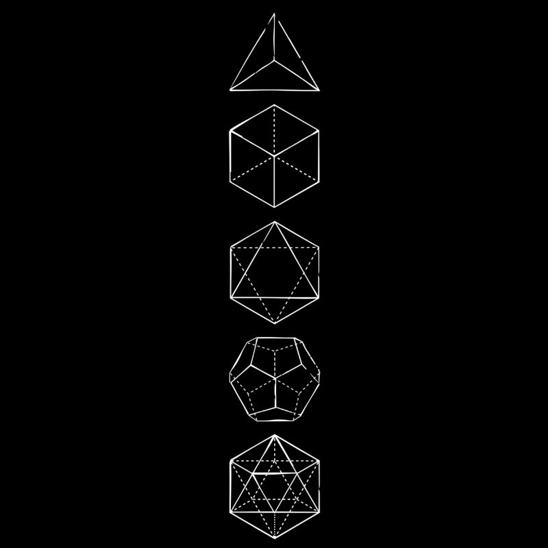 Platonische Körper, 5 Elemente, Heilige Geometrie,