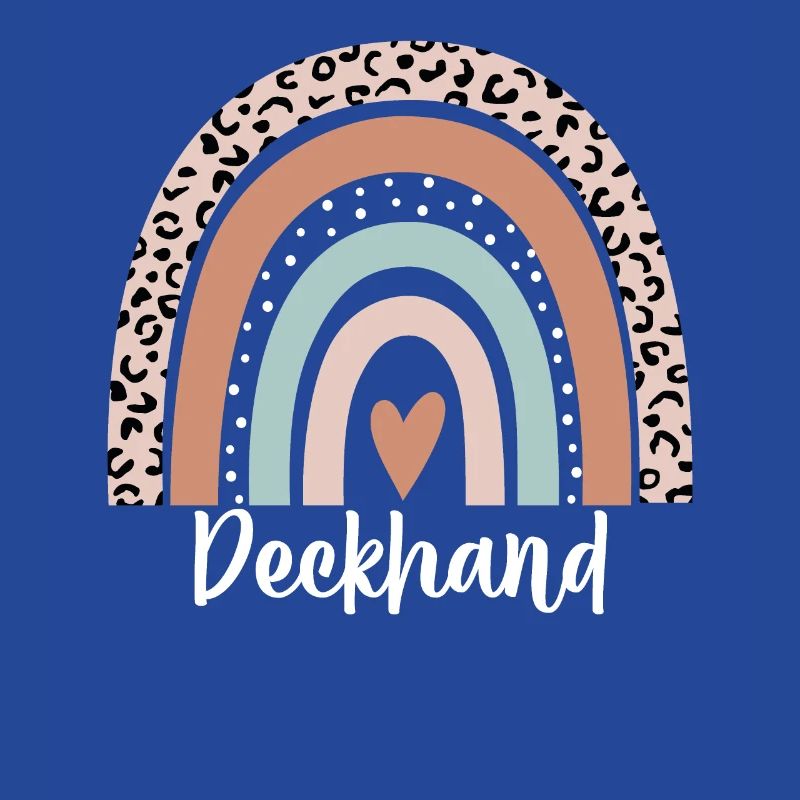 Deckhand Regenbogen Leopard Lustiger Decksmann