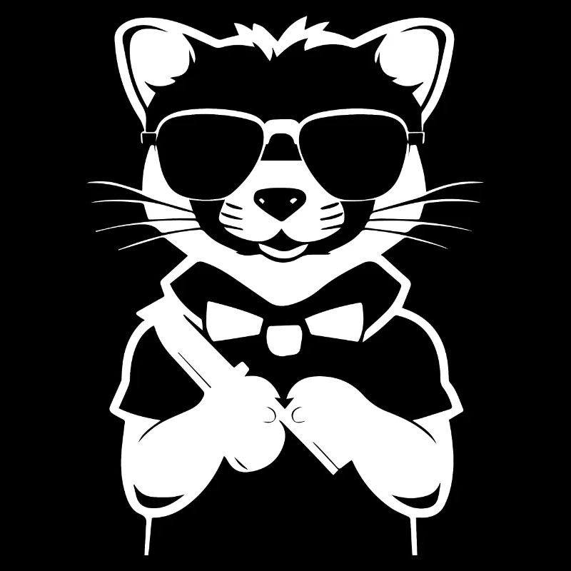 Frettchen mit Sonnenbrille Coole Frettchen