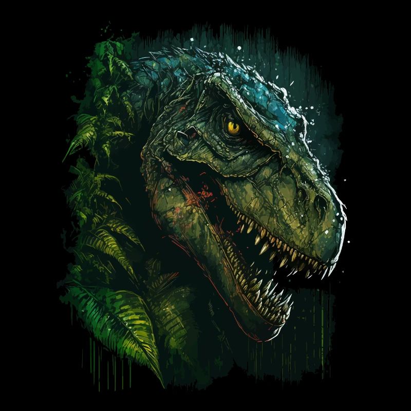 T-Rex looks evil
