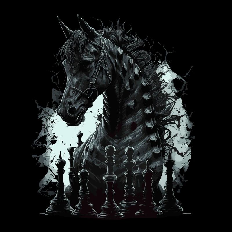 Cheval d’échecs chevalier