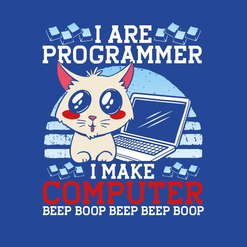 Je suis programmeur Funny Cat Coder Computer Kitty