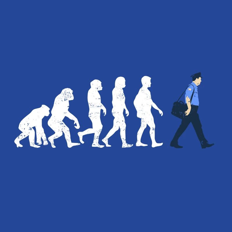 Postbote Evolution geschenk job beruf post brief