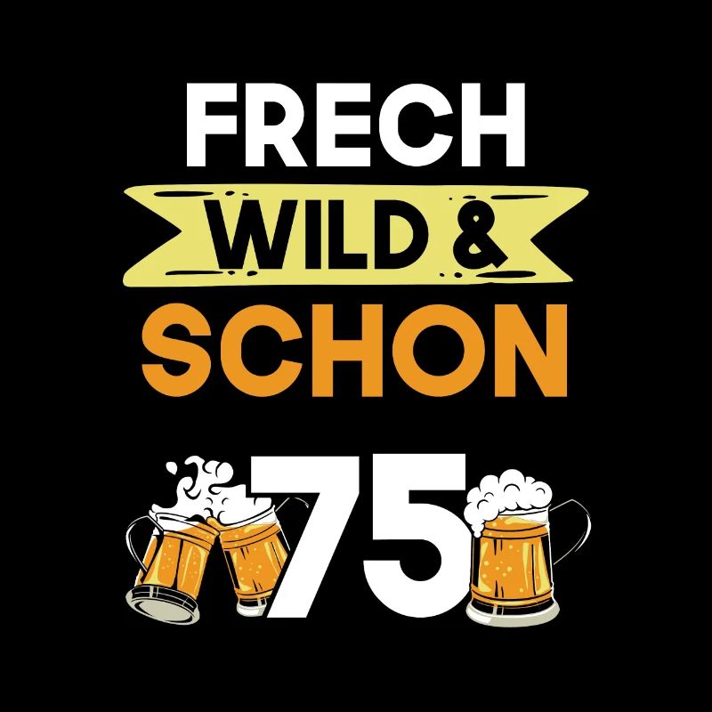 Geschenk 75 Jahre Geburtstag Bier Biertrinker