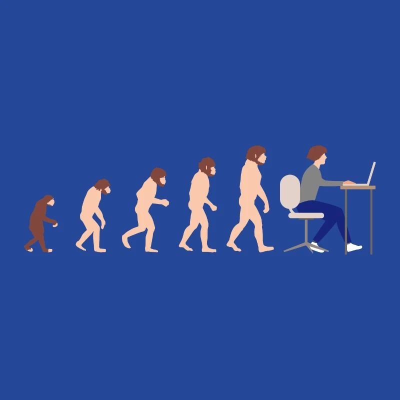 Evolution Entwickler Programmierer Lustiges Gift