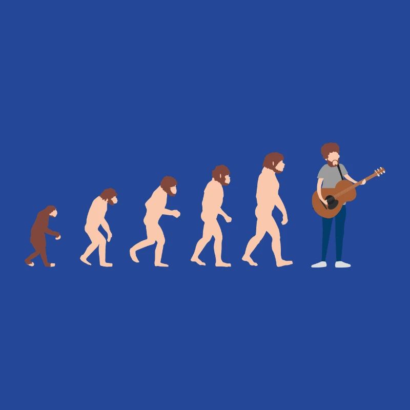 Guitariste Evolution Idée cadeau amusante
