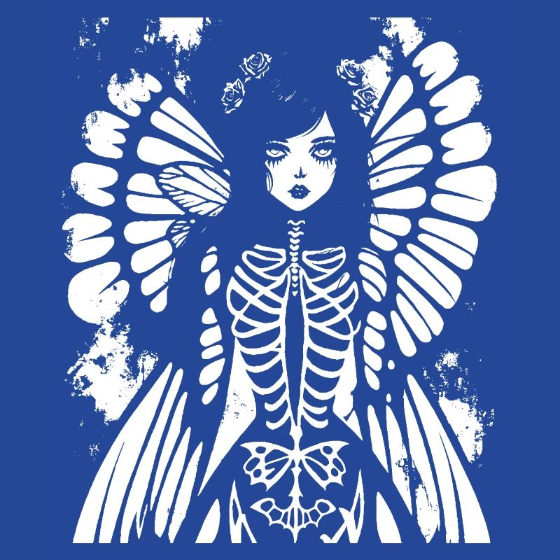 Fairycore Ästhetik Skelett Fee Goth Gothic G