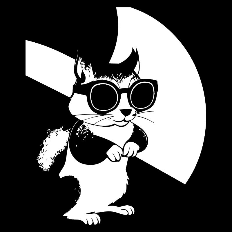 Funny Squirrel Wearing Sunglasses Squirrels