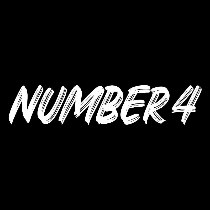Number 4 - vier - vierter - vierte - 4 - Nummer 4