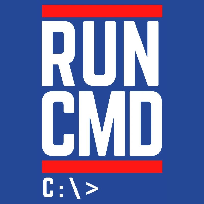 Run CMD Lustiger Spruch Informatik Nerd Code