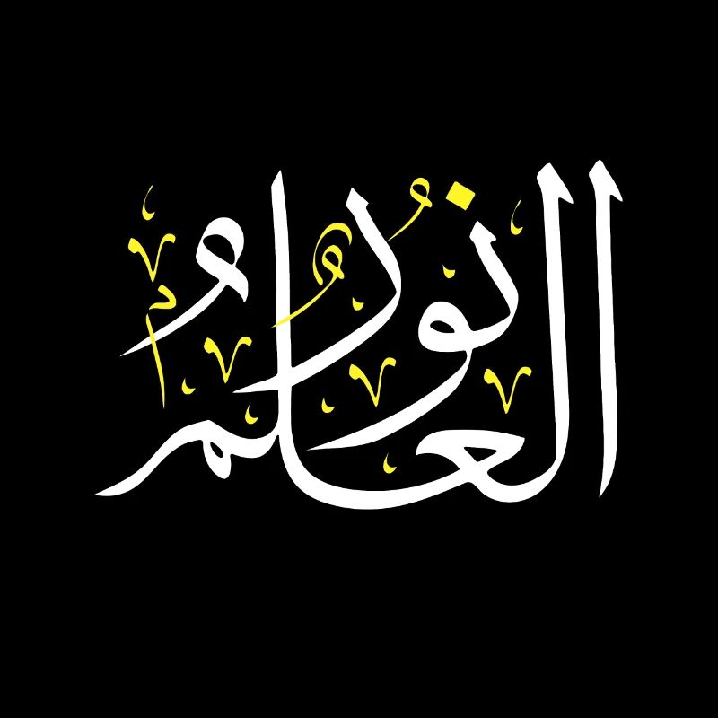Arabic Calligraphy Art - Knowledge is Light