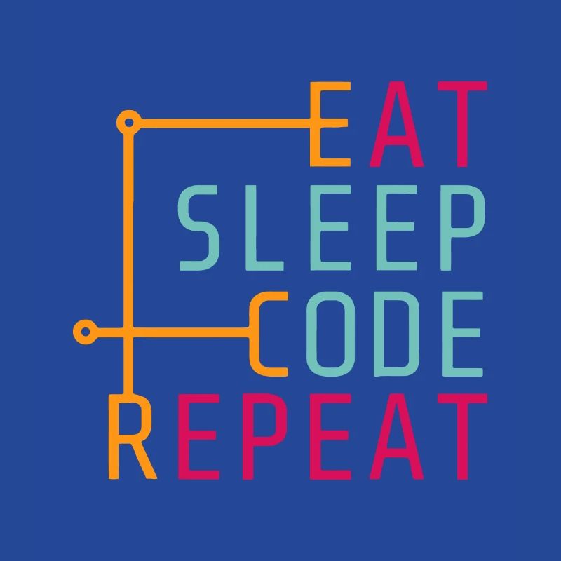 Eat Sleep Code-Wiederholung - Coder Developer Computer