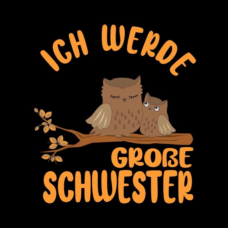 Ich werde Große Schwester Eulen Mädchen Geschenke