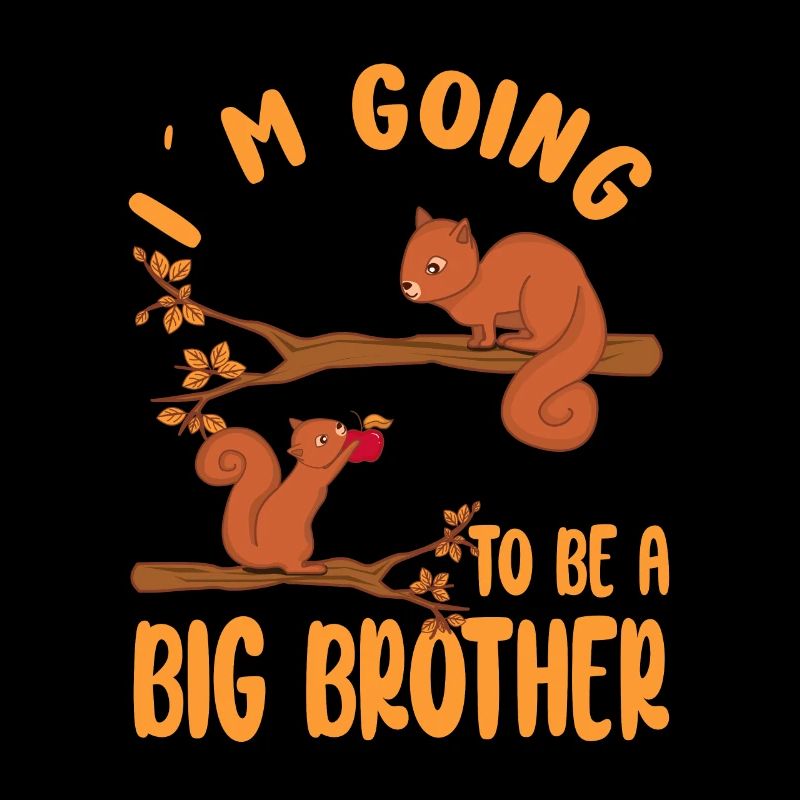 Großer Bruder Eichhörnchen Ich werde Großer Bruder