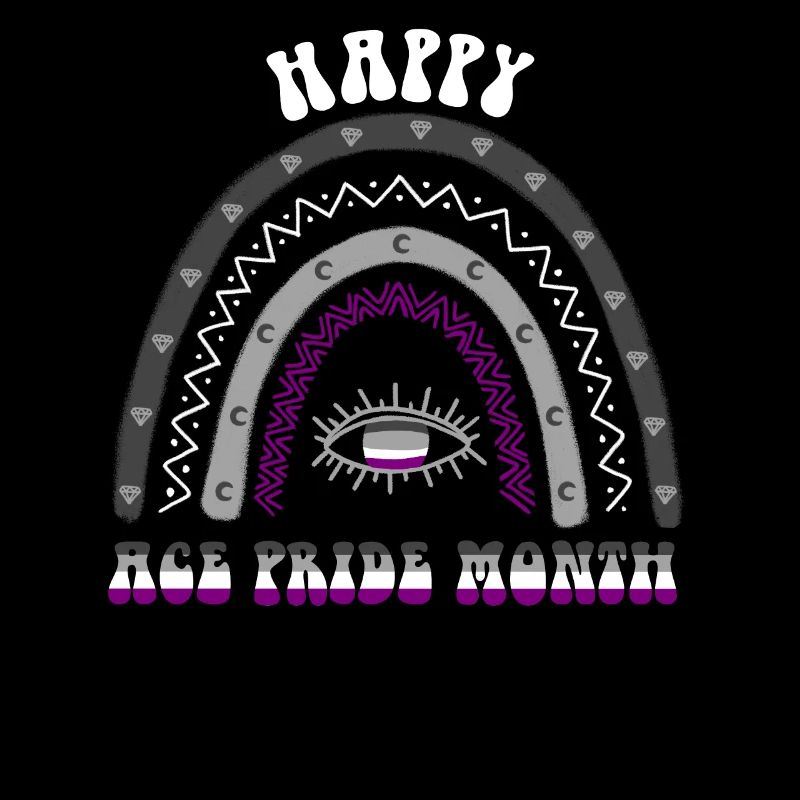 Boho Rainbow Happy Ace Pride Month Asexual