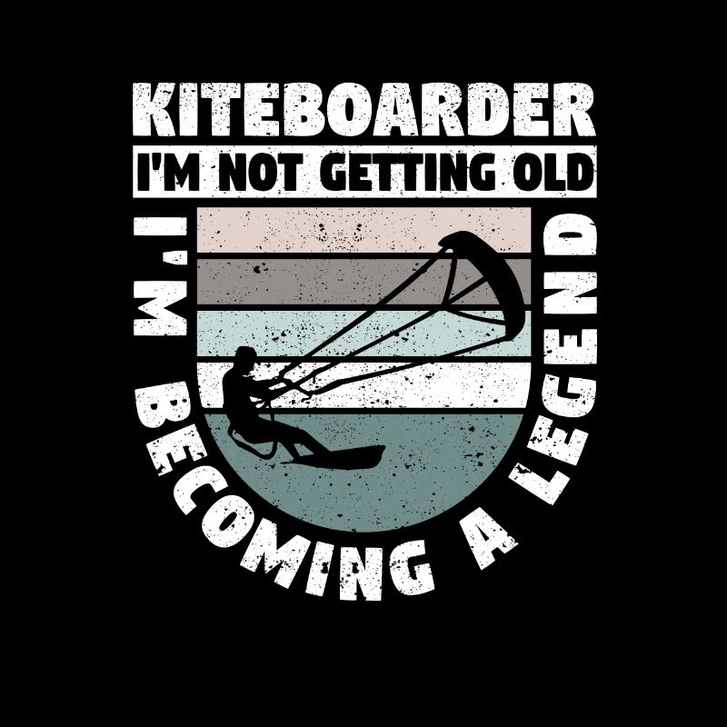 Kiteboarder Ich werde nicht alt, ich werde eine