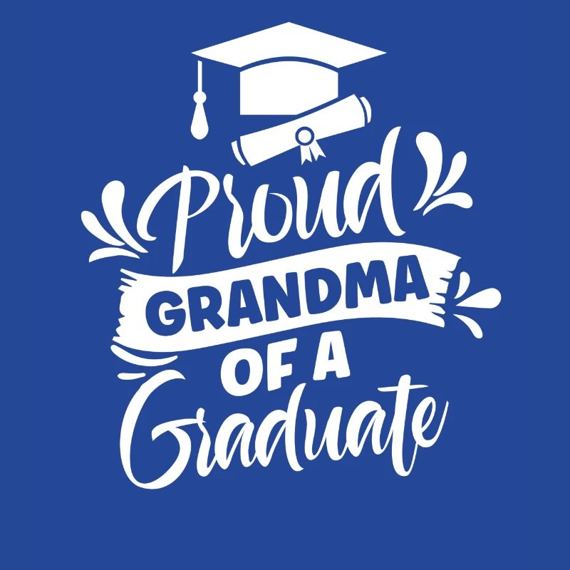 Stolze Großmutter Eines Absolventen Absolvent
