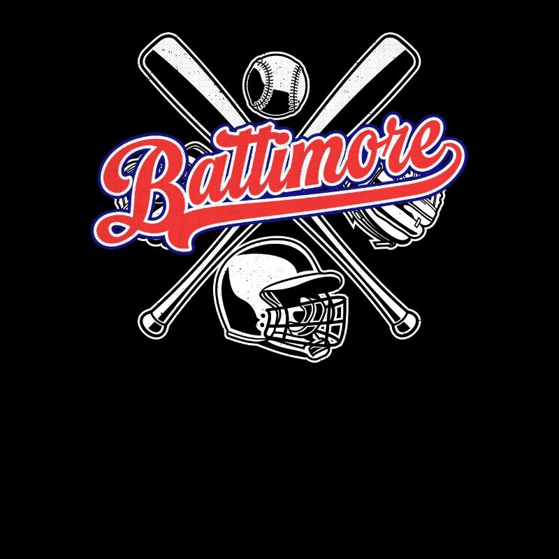 Vintage Baltimore Baseball Distressed Baseball