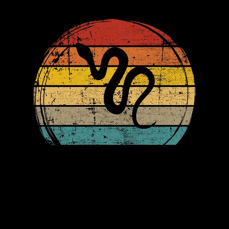 Snake Retro Reptile Python Idée cadeau