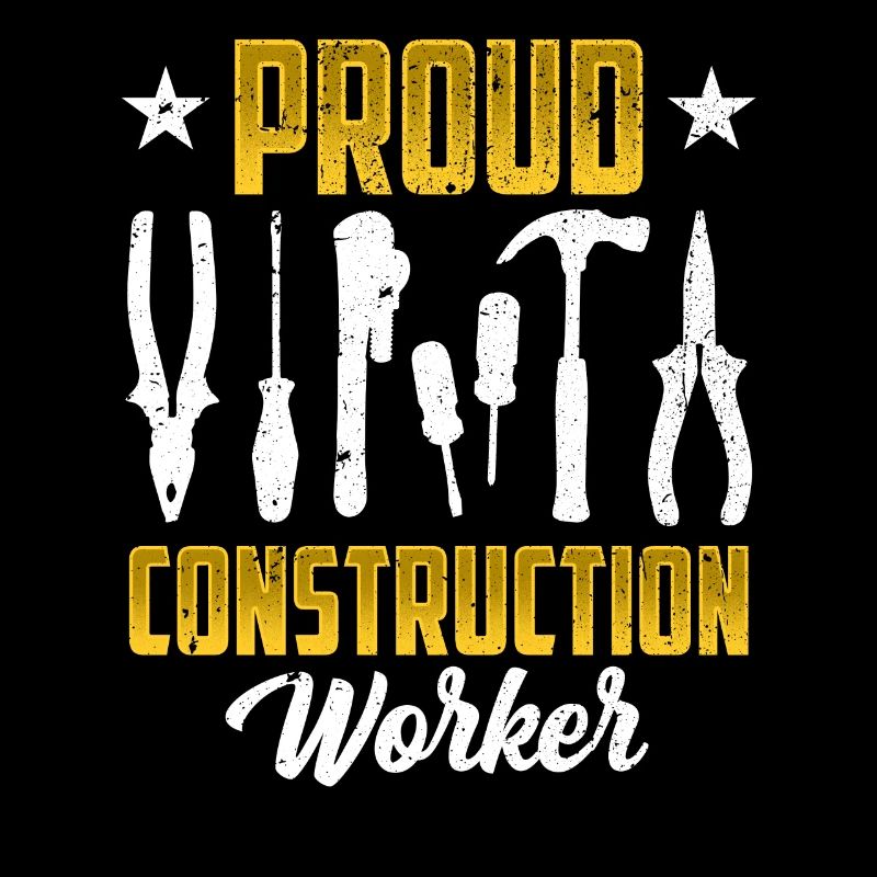 Proud Construction Worker Team Teamwork Construction Site Construction