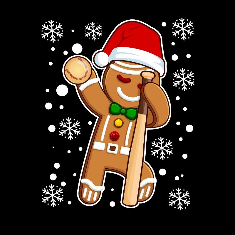 Dabbing Lebkuchenmann Weihnachtsmann Softball