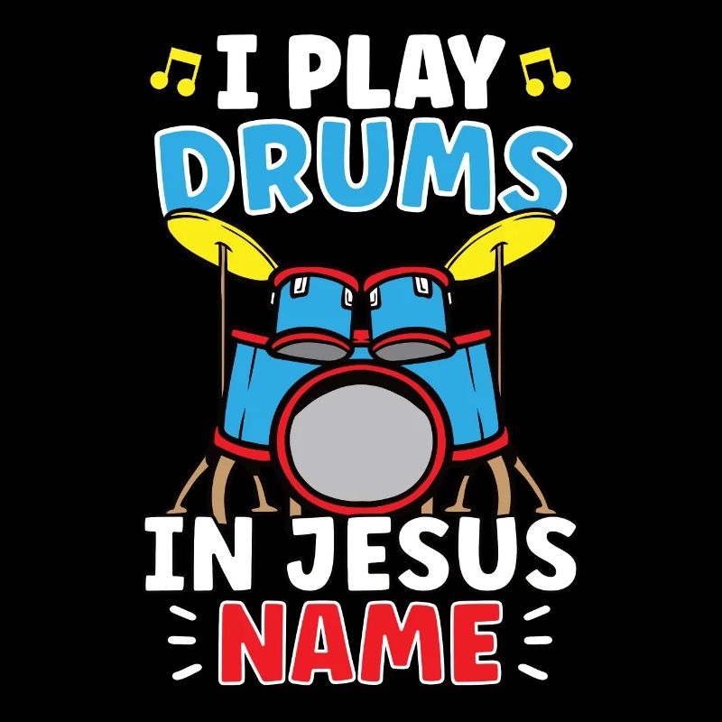 Drum Player Jesus Drum set Pick Jesus Drums Player