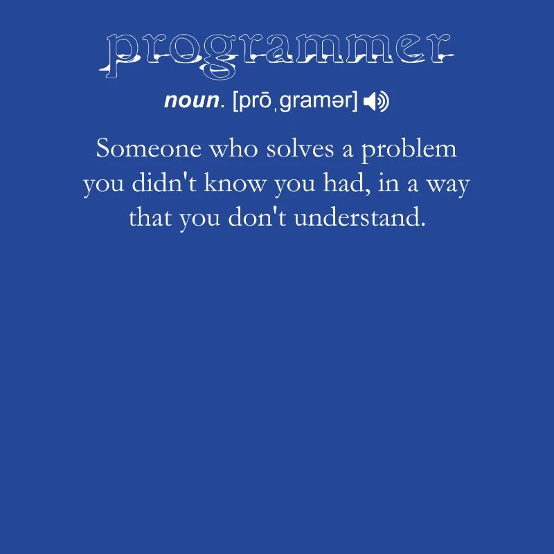 Programmierer Lustige Definition Codierung Humor Computer