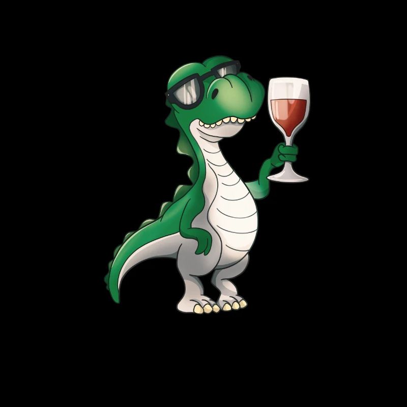 Vinosaur Wine Drinker T-Rex Funny Wine Lovers
