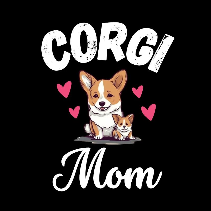 Corgi Mama Hunde Muttertag Geschenk Corgi