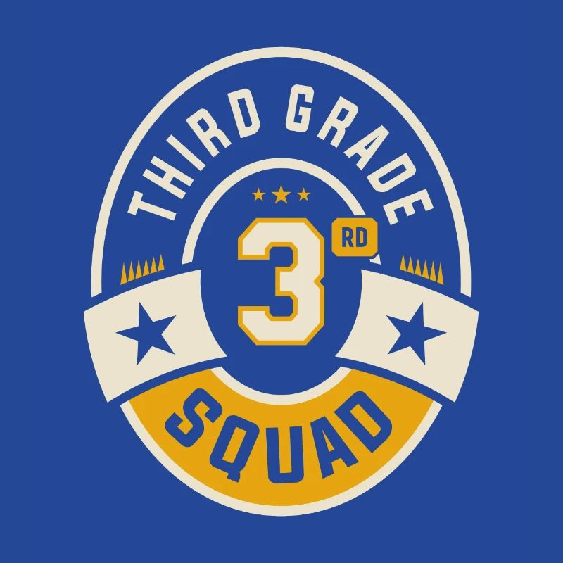 Third 3rd Grade Squad Team Back To School