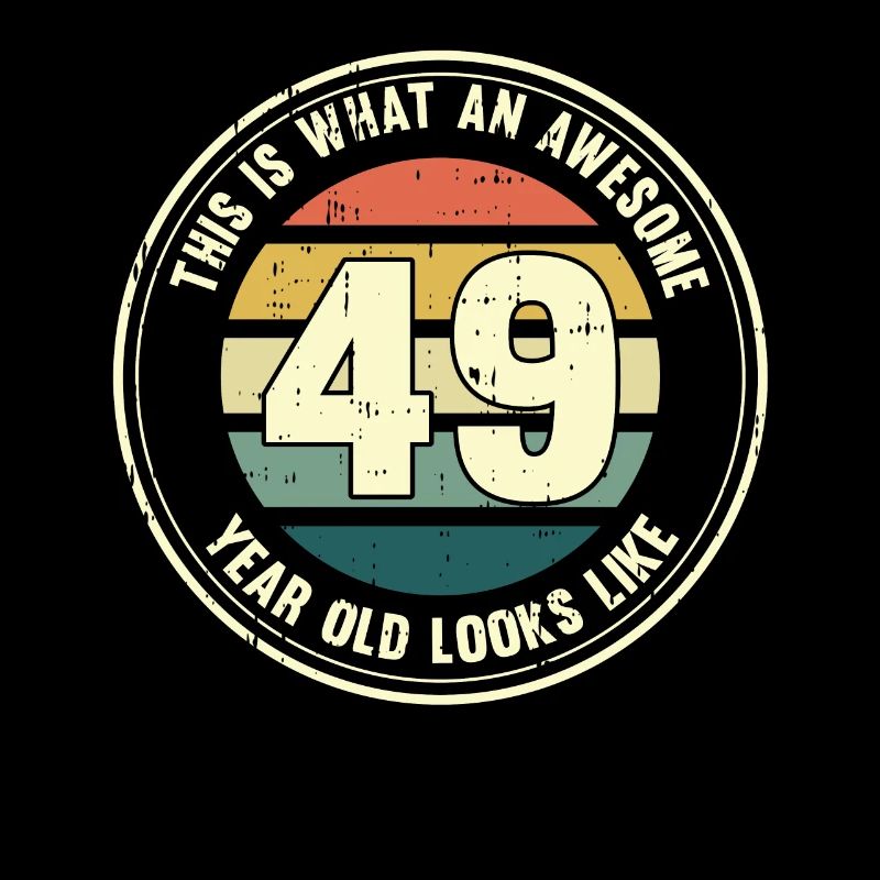 49. Geburtstag so sieht man mit 49 Retro Geschenk