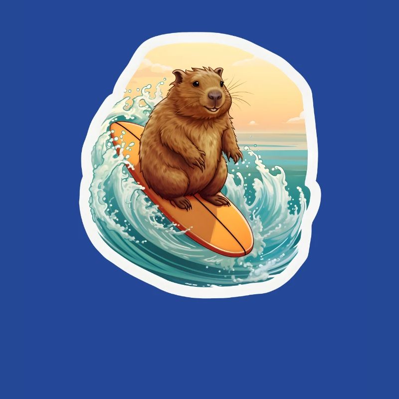 Capybara Surfeur