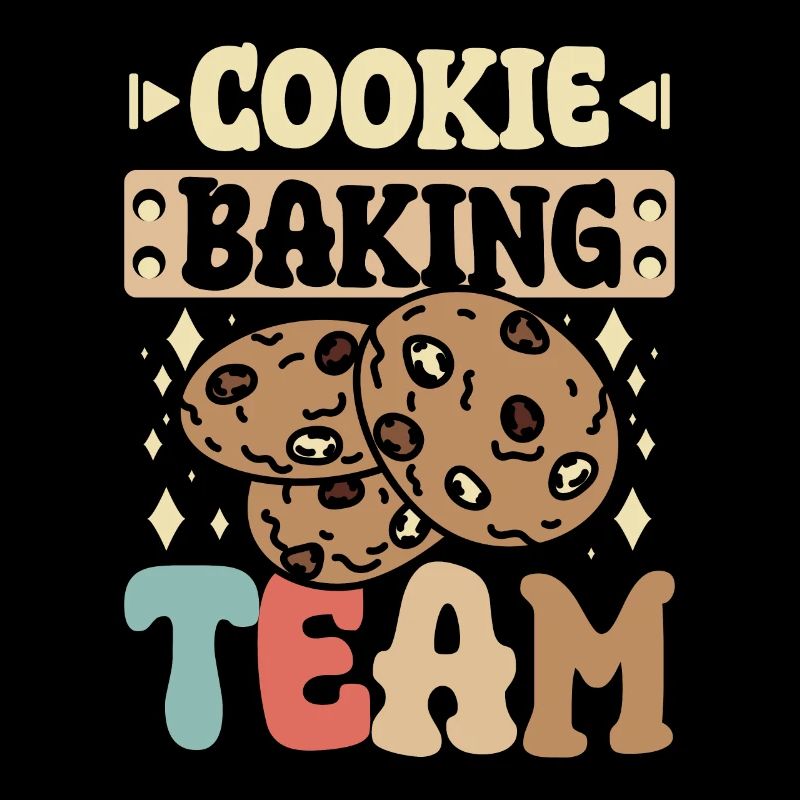 Amateur de pâtisserie de dégustation de biscuits, équipe de cuisson de biscuits