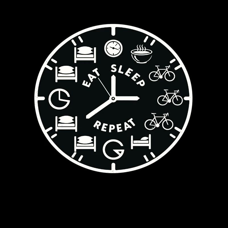Manger Dormir Vélo de route Répéter le cyclisme