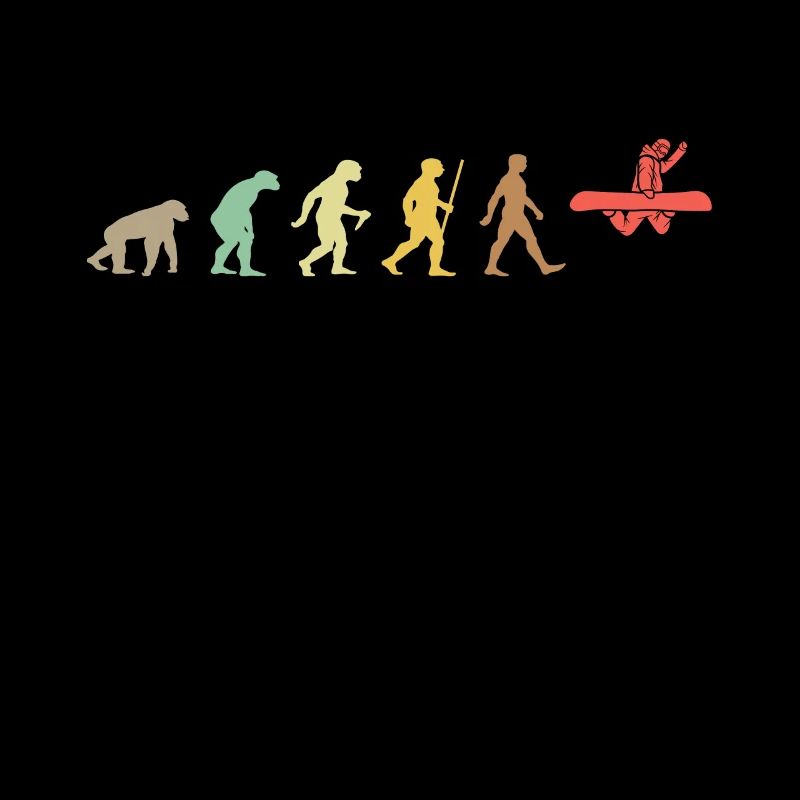 Snowboarden Retro Snowboard Evolution Snowboarder