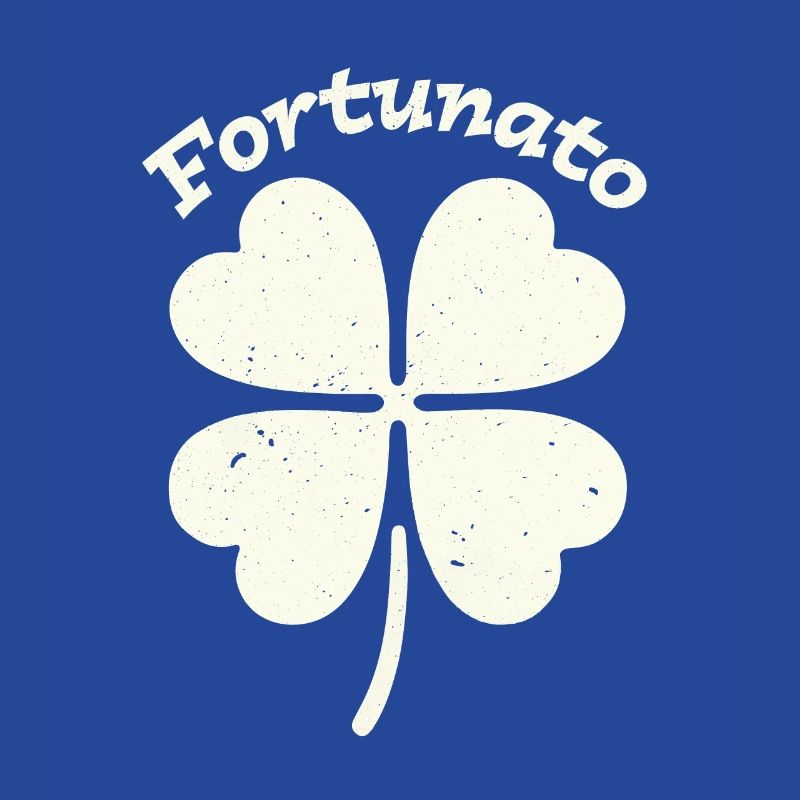 Fortunato Emblem Distressed Four-Leaf