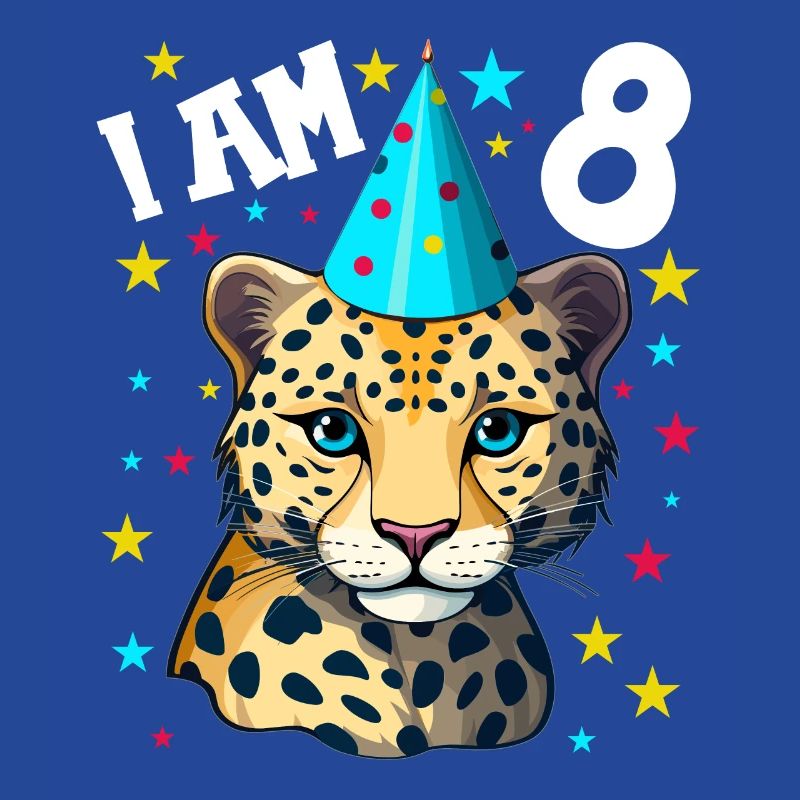 Ich bin 8 Jahre alt Leoparde Leopard 8. Geburtstag