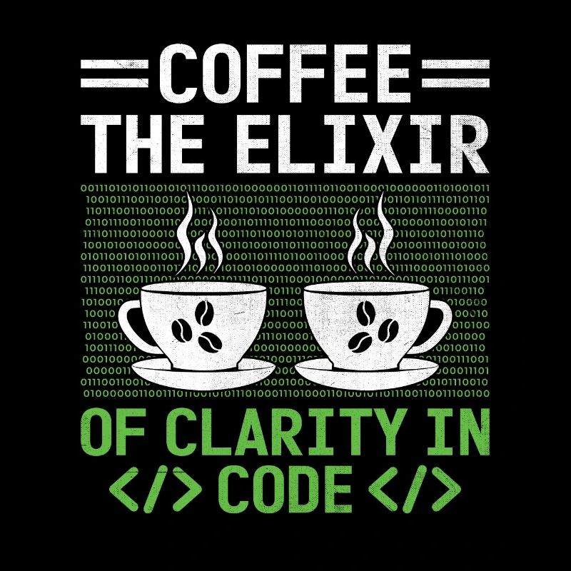 Kaffee-Codierung Programmierer Programmierer Entwickler Nerd Coff