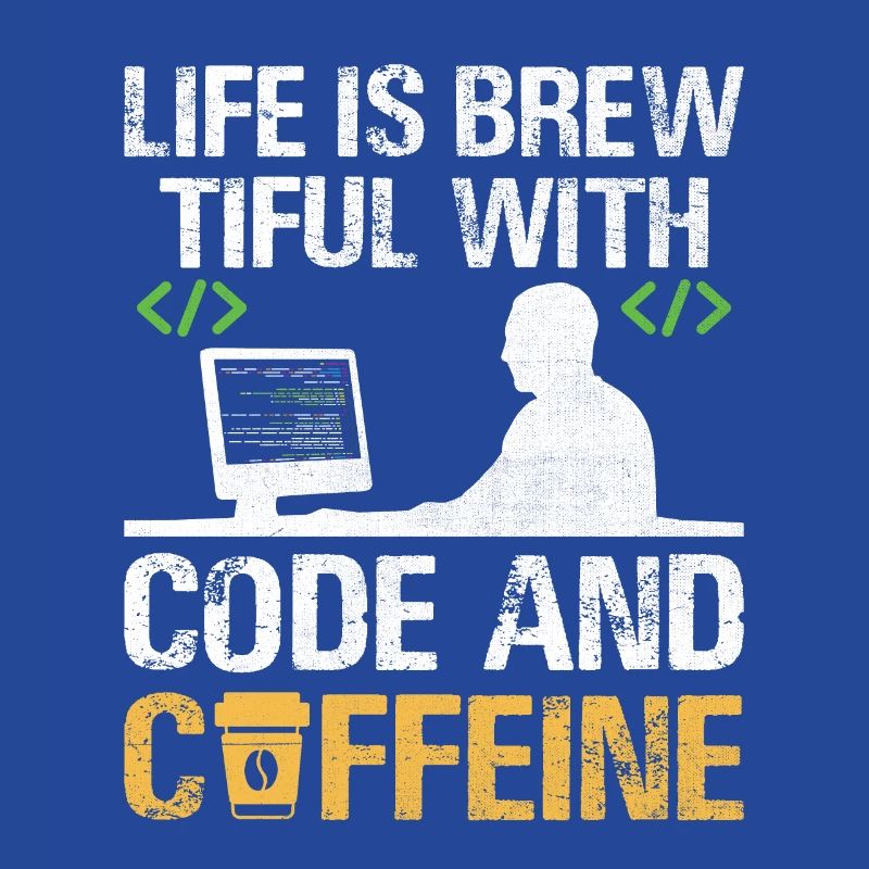 Kaffee-Codierung Programmierer Programmierer Entwickler Nerd Coff