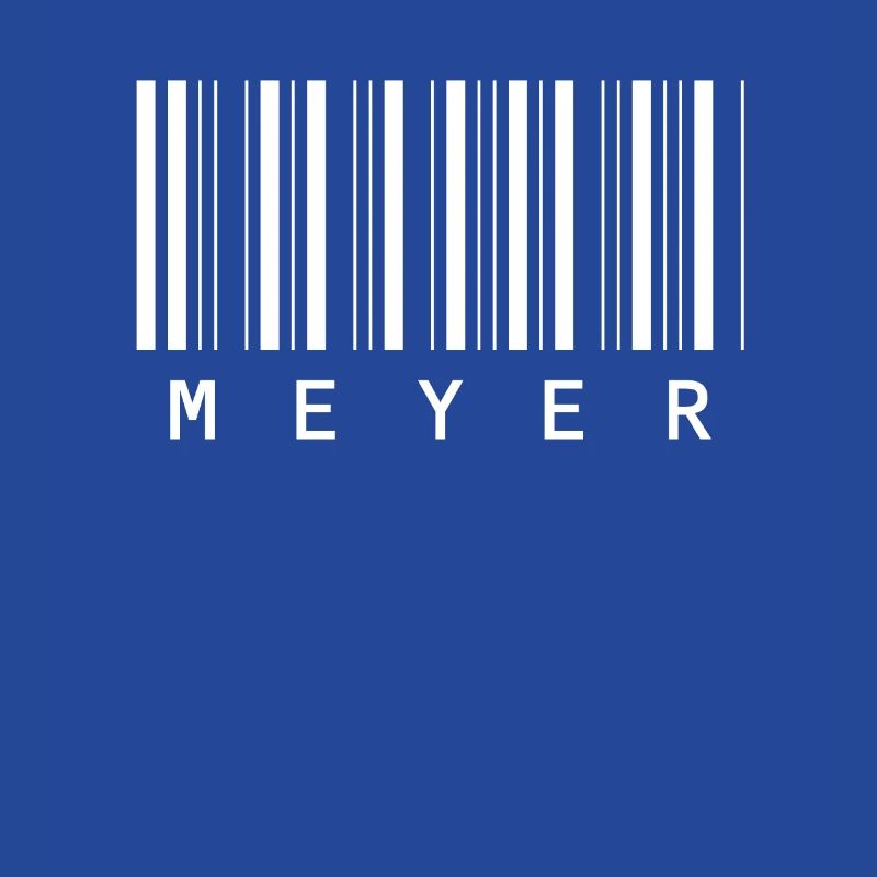 Meyer Barcode Familienname Balkencode Geschenk