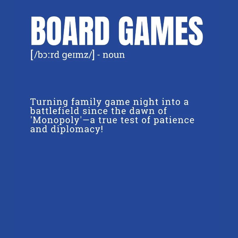 Impression unique de jeux de société pour les loisirs d’intérieur définis