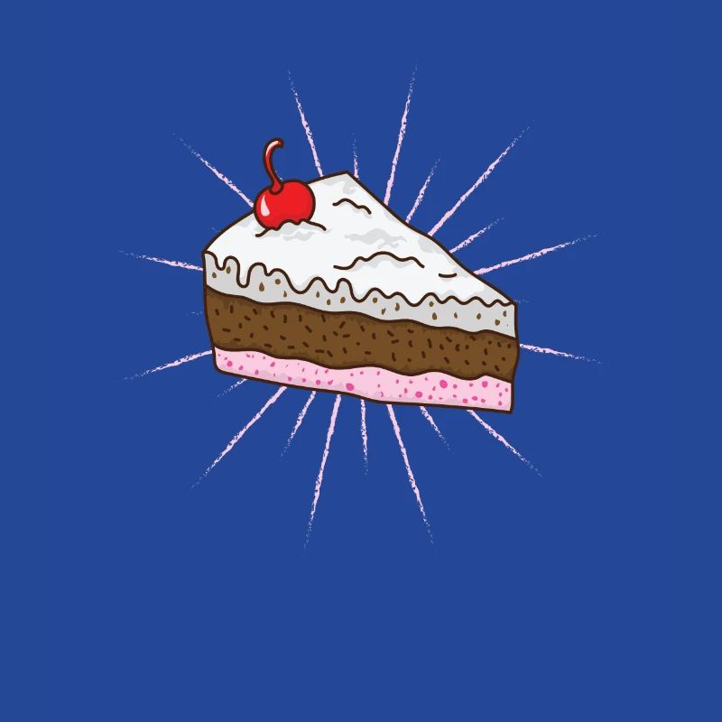 Stück Torte mit Kirsche Kuchen Konditorei